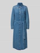 Marc O'Polo Midi-Jeanskleid aus Lyocell-Baumwoll-Mix in Jeansblau, Grö...