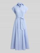 Polo Ralph Lauren Tailliertes Hemdblusenkleid aus reiner Baumwolle in ...