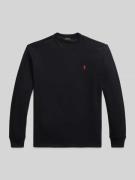 Polo Ralph Lauren Longsleeve mit Label-Stitching in Black, Größe L