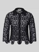 Apricot Cardigan aus Häkelspitze in Black, Größe L