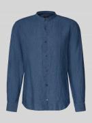 OLYMP Level Five Slim Fit Leinenhemd aus reinen Leinen mit Stehkragen ...