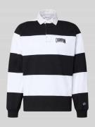 CHAMPION Relaxed Fit Poloshirt aus Baumwolle in Black, Größe L