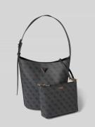 Guess Handtasche mit Logo-Muster Modell 'MERIDIAN II' in Black, Größe ...