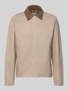 Jack & Jones Jacke mit Umlegekragen Modell 'GRAHAM' in Sand, Größe L