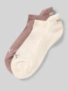 PUMA Sneakersocken mit Logo im 2er-Pack in Beige, Größe 35-38