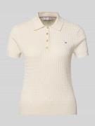Tommy Hilfiger Slim Fit Poloshirt aus reiner Baumwolle in Weiss, Größe...