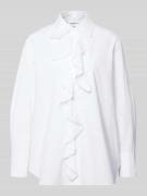 Marella Regular Fit Bluse mit Volants Modell 'FALESIA' in Weiss, Größe...