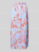 mbyM Midirock aus Viskose Modell 'Aveline' in Hellblau, Größe L