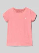 Polo Ralph Lauren Kids Regular Fit T-Shirt aus reiner Baumwolle in Ros...