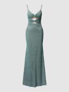 Luxuar Abendkleid im schimmernden Design in Mint, Größe 40
