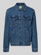Tom Tailor Regular Fit Jeansjacke aus Baumwoll-Mix in Blau, Größe L