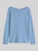 Marc O'Polo Regular Fit Langarmshirt aus reiner Baumwolle in Blau, Grö...