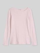 Marc O'Polo Regular Fit Langarmshirt aus reiner Baumwolle in Hellrosa,...