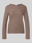Marc O'Polo Regular Fit Strickpullover aus reiner Baumwolle in Taupe, ...