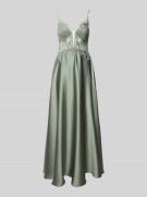 Laona Regular Fit Abendkleid mit floralem Stitching in Hellgruen, Größ...