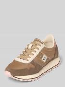 Blauer USA Sneaker aus Leder-Mix mit Logo-Patch Modell 'Millen' in Tau...