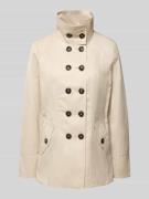 Fuchs Schmitt Jacke mit Stehkragen und Pattentaschen in Kitt, Größe 36