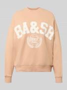 Bash Sweatshirt mit Label-Print Modell 'BENJAMIN' in Rose, Größe M