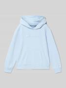 CHAMPION Hoodie aus Baumwoll-Mix mit Label-Stickerei in Bleu, Größe 15...
