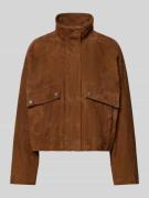 Jake*s Collection Regular Fit Jacke mit Stehkragen in Hazel, Größe 34