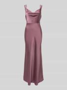 Laona Slim Fit Abendkleid aus Satin in Altrosa, Größe 32