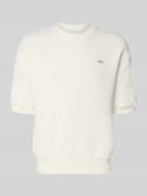 Lacoste Relaxed Fit Sweatshirt aus reiner Baumwolle in Offwhite, Größe...