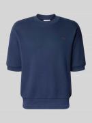 Lacoste Relaxed Fit Sweatshirt aus reiner Baumwolle in Marine, Größe L