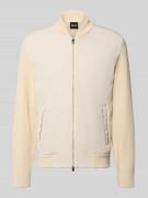 BOSS Regular Fit Strickjacke aus Baumwoll-Mix Modell 'C-UBAIO' in Offw...