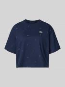 Lacoste Sport Oversized T-Shirt aus Baumwoll-Mix in Dunkelblau, Größe ...