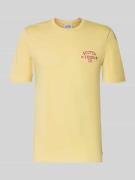 Scotch & Soda T-Shirt mit Rundhalsausschnitt in Hellgelb, Größe L