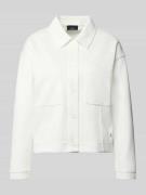 monari Jacke mit Umlegekragen und Brusttaschen in Offwhite, Größe 34