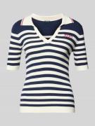 JOOP! T-Shirt aus Viskose-Mix in Strick-Optik Modell 'Kolo' in Marine,...