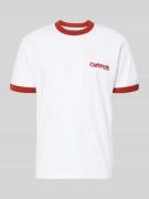 Carhartt Work In Progress T-Shirt im Retro-Look mit Label-Print in Wei...