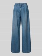 Bash Wide Leg Jeans mit Falten Modell 'TOBY' in Hellblau, Größe 34