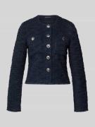 Betty Barclay Slim Fit Blazer in Bouclé-Optik in Marine, Größe 36