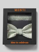 Monti Fliege aus Seide im Set mit Einstecktuch in Mint, Größe 1