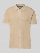 Jack & Jones Regular Fit Freizeithemd mit Polokragen und Knopfleiste i...