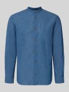 Jack & Jones Regular Fit Freizeithemd aus Baumwoll-Leinen-Mix in Marin...