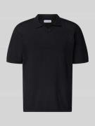 Jack & Jones Strickshirt mit Baumwoll-Anteil Modell 'JERRY' in Black, ...