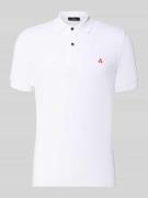 Peuterey Regular Fit Poloshirt mit Stitching Modell 'PLANTAGO' in Weis...