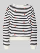 Smith and Soul Sweatshirt im Allover-Look in Marine, Größe L