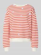 Smith and Soul Sweatshirt im Allover-Look in Orange, Größe L