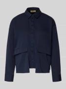 Smith and Soul Regular Fit Bluse mit Pattentaschen in Marine, Größe S