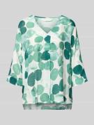 Apricot Relaxed Fit Bluse im Allover-Look in Gruen, Größe L