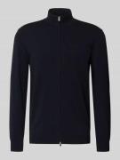 Profuomo Cardigan mit Stehkragen und Zweiwege-Reißverschluss in Marine...