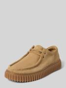 Clarks Bootsschuhe aus beschichtetem Leder Modell 'Torhill' in Sand, G...