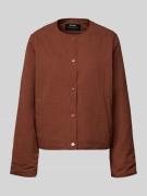 ECOALF Jacke mit Rundhalsausschnitt Modell 'GABI' in Dunkelbraun, Größ...