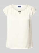 Vera Mont T-Shirt aus Satin mit Rundhalsausschnitt in Offwhite, Größe ...
