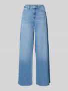 Raffaello Rossi Wide Leg Jeans mit Fransen Modell 'SENA' in Hellblau, ...
