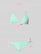 Banana Moon Slim Fit Bikini mit Zierbesatz Modell 'Elsa' in Gruen, Grö...
